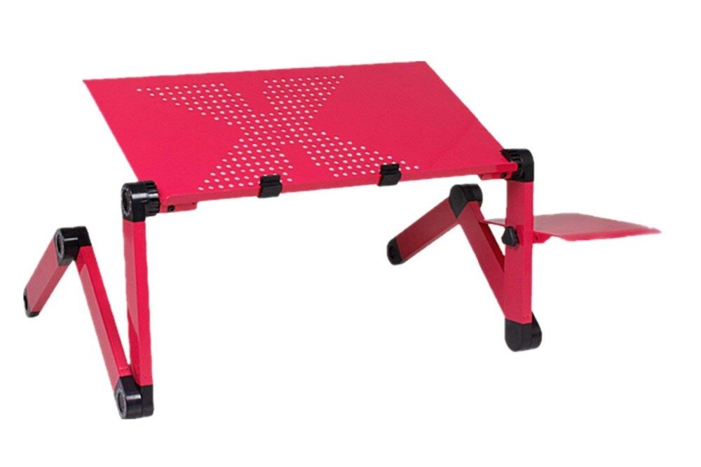 Mesa ajustable para Laptop con plegable soporte de portátil escritorio cama para Netbook o Tablet con Mouse Pad escritorios de computadoras
