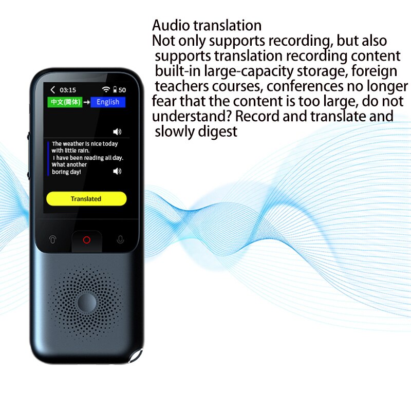 T11 ligent Voice Translator Simultaneous Online Translation 138 Languages ​​WIFI Translator