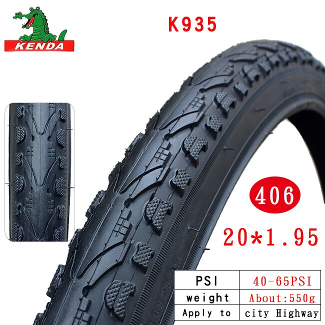 KENDA bicycle tire K935 Steel wire tyre 16 20 24 26 inches 1.5 1.75 1.95 700*35 38 40 45C 26*1-3/8 mountain bike tires parts: 20X1.95  K935