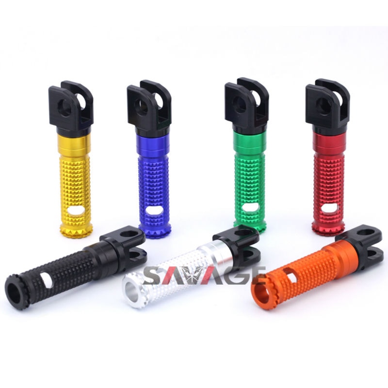 Reposapiés delanteros para motocicleta, pedales para moto KAWASAKI Z900 Z650 VERSYS-X 300 250 KLZ 1000 KLE 650 VERSYS NINJA H2