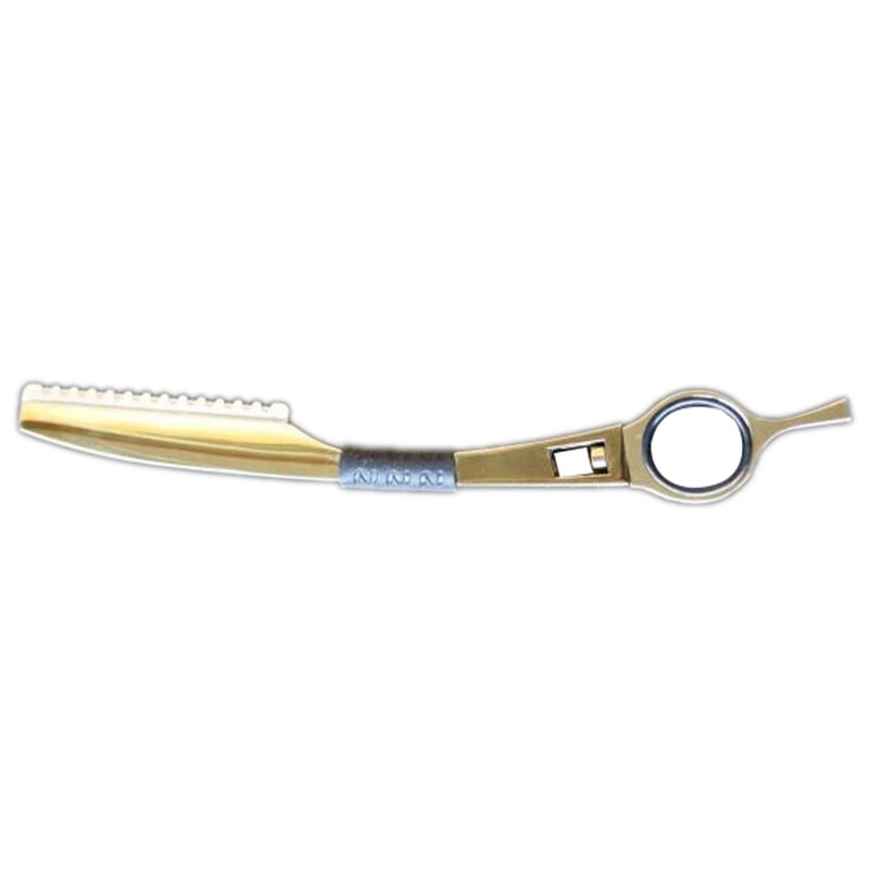 Gouden Kleur Professionele Haar Uwe Scheermes Mijn Haar Knippen Scheermes Blade Zwaard Schrapen: Default Title