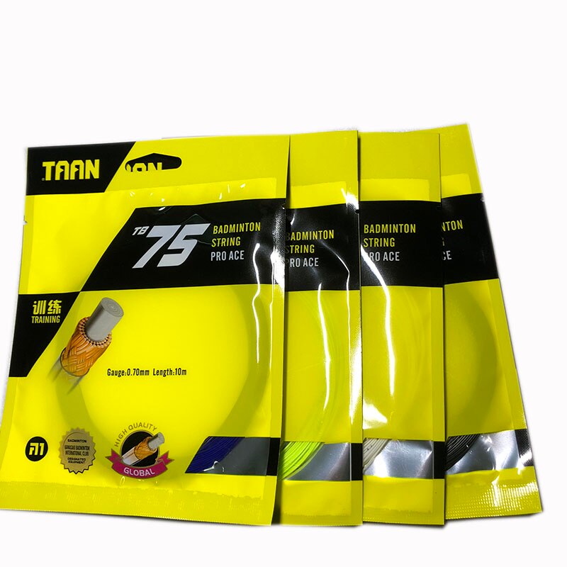 10 pcs TAAN PRO ACE BT75 Badminton Racket String Duurzaam Training String Badminton Racket TB75 0.70mm 10 M