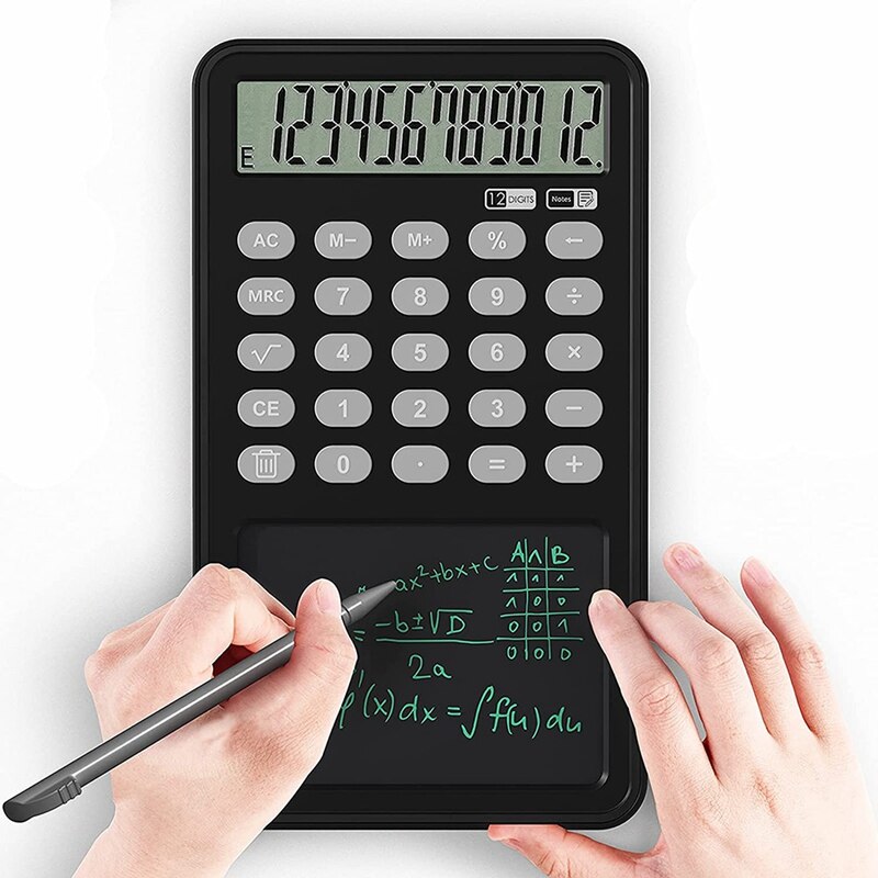 12 Digit LCD Display Desk Calculator,Mute Portable Desktop Calculator,Basic Calculator for Office Business and Home