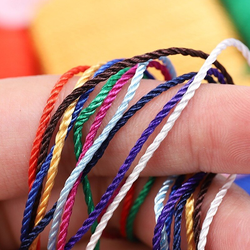 20Meter 1.5Mm Breed Waxed Polyester Cord Strings Waterdichte Ronde Wax Gecoat Draad Voor Gevlochten Armbanden Diy Accessoires