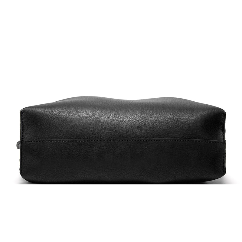 Smooza grote capaciteit pu leren schoudertassen voor dames luxe dames handtassen zwarte tas een hoofd