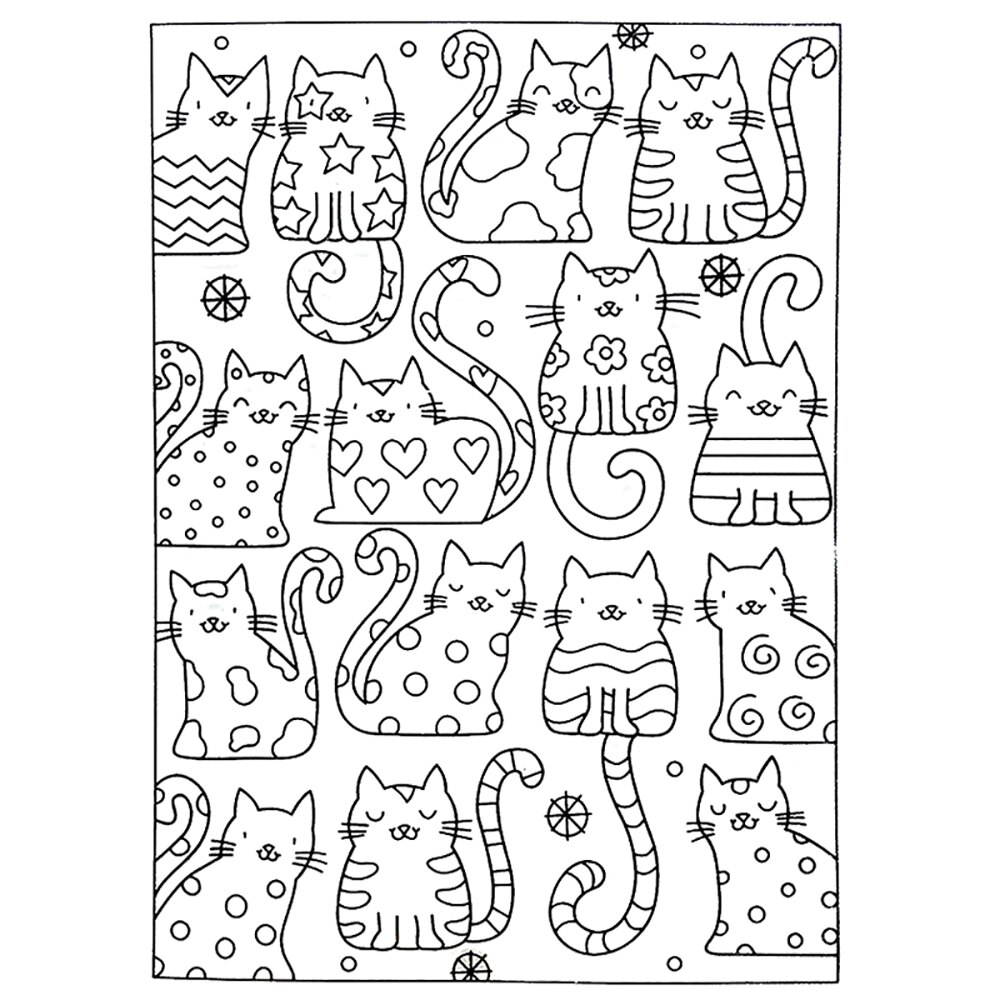 Söta katter klar stämpel genomskinlig genomskinlig silikonstämpel för gör-det-själv scrapbooking fotoalbum dekorativa kort