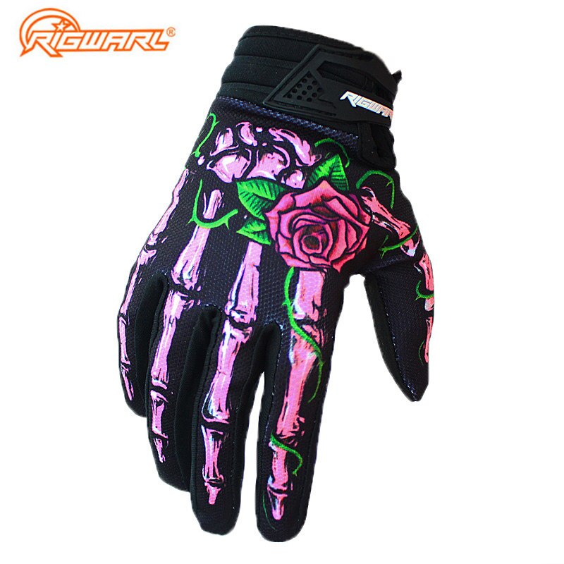 RIGWARL-gants de moto, squelette, pour Motocross, gantelets de sport de plein air, pour cyclisme