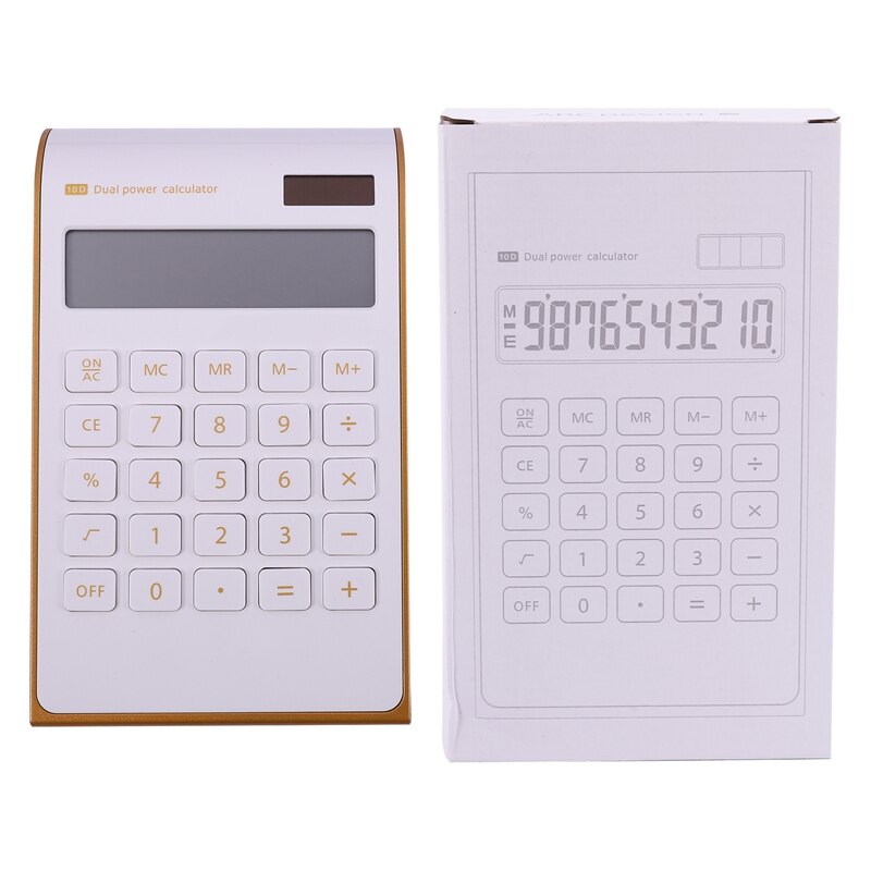Calculator Solar Calculator Dual Power Computer 10 Digit Solar Calculator, Dual Power: Default Title