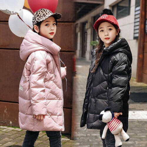Kids Meisjes Duck Donsjack Down Jas Puffer Jas Parka Bovenkleding Warme Jassen