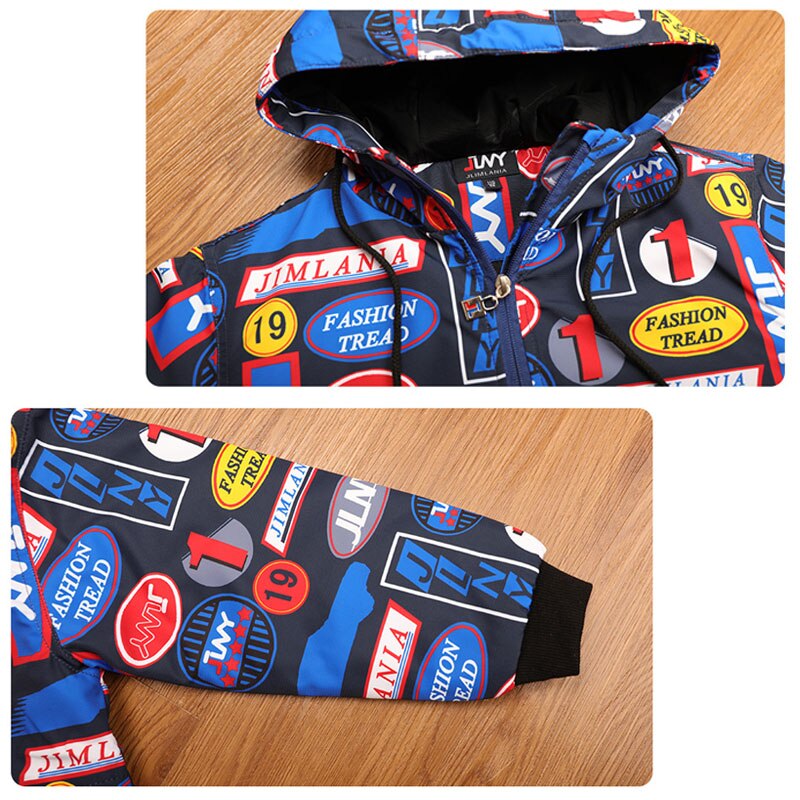 Crianças moda cor esportes grosso quente blusão casaco inverno menino com capuz longo algodão-acolchoado parka jaquetas crianças outerwear topos