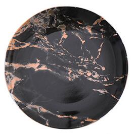 1 stk service marmor tallerkener keramisk middagssæt guld indlæg porcelæn dessert tallerken bøf salat snack kage tallerkener: 1 stk 3 / 8 inches