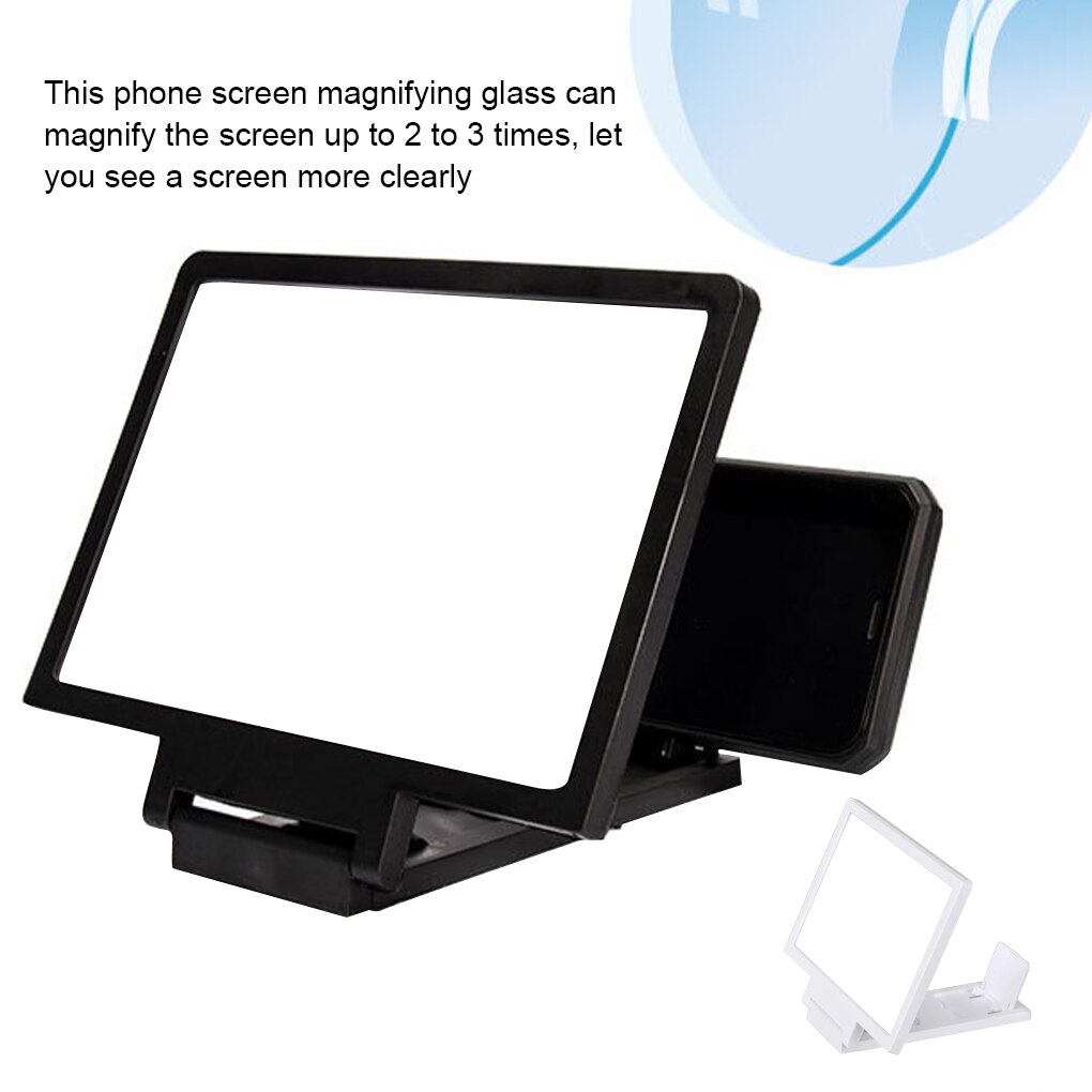 Phone Screen Magnifier Phone Magnifying Glass Screen Cellphone Desktop Phone Holder Stand Universal Magnifier Holder Bracket