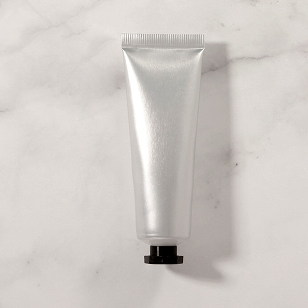 Tubo suave de plástico de aluminio vacío recargable para loción, champú, Gel de ducha, botellas exprimibles, envases cosméticos de viaje: Negro / 18 ml