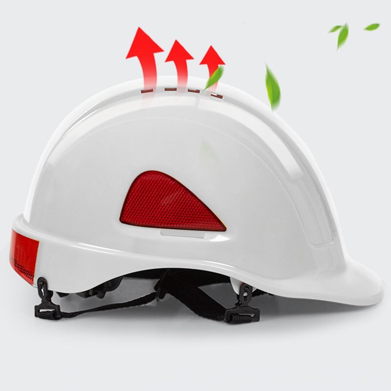 Reflective Safety Cap Construction Site Anti Smashing Head Protection Comfortable Breathable Cushion Lining Foldable Safety Cap
