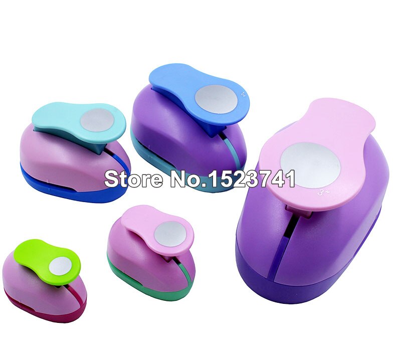 1pc 2 &quot;  (50mm)  cirkler rund form spar indsats gør det selv eva skum hul papir kort scrapbog stor hulmaskine papirskærere leverandør