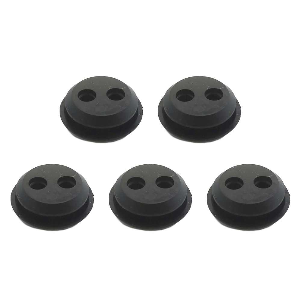 5/6pcs Rubber Grommet 2 Holes Fuel Tank Seal Grommet Fuel Tank Rubber Grommet Used for Hedge Trimmer Brush Cutters: Beige