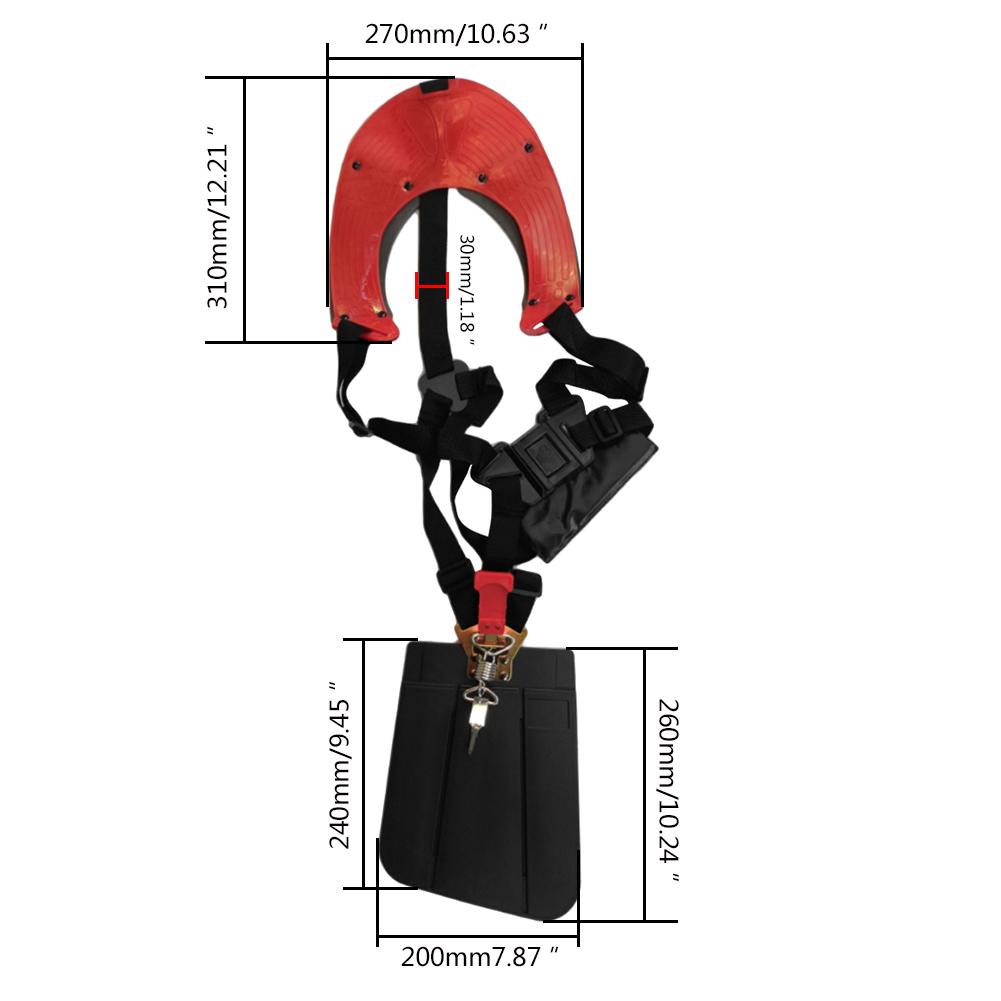 Double Shoulder Harness Strap Harness Belt For Padded Strimmer Brushcutter Trimmer Harness