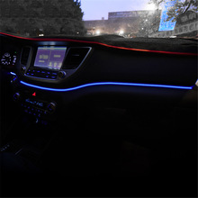 Instrument Panel Trim Sfeer Licht Voor Hyundai Tucson Interieur LED Blauw Dashboard Frame Licht Voor Tucson