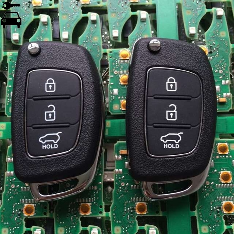 Auto Smart Remote Key 3 Knoppen Fob 433Mhz Met ID70 Chip Voor Hyundai IX25 Ix-25 Alarm Afstandsbediening Sleutel Vouwen auto Afstandsbediening Sleutel