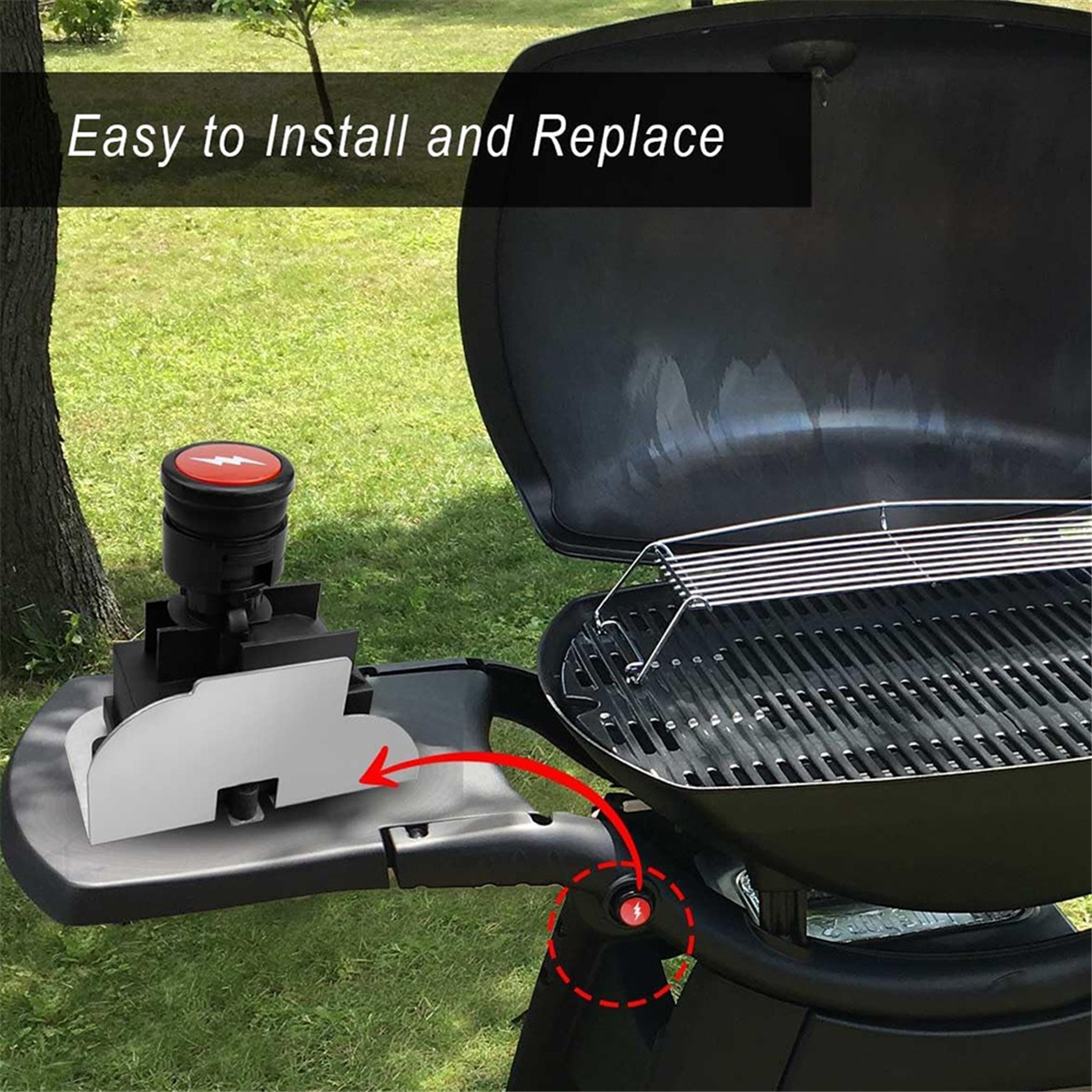 63788 Igniter Kit for Weber Q320 & Q3200 Series Gas Grills 80452 60092 Push Button Ignition,Grill Igniter Kits