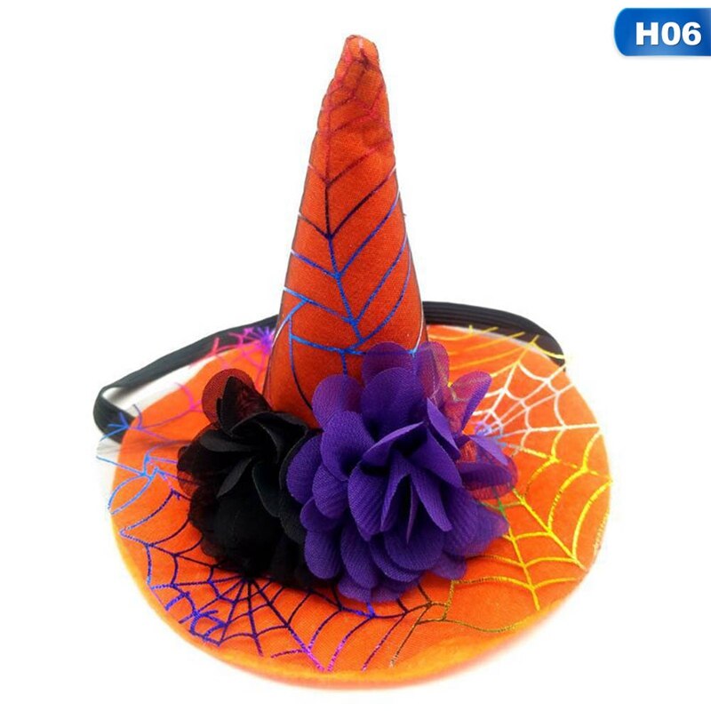 Halloween Hats Dog Cats Cute Pet Hat Cosplay Costume Casual Cotton Accessories Cap Spider Pumpkin Pet Products: H06