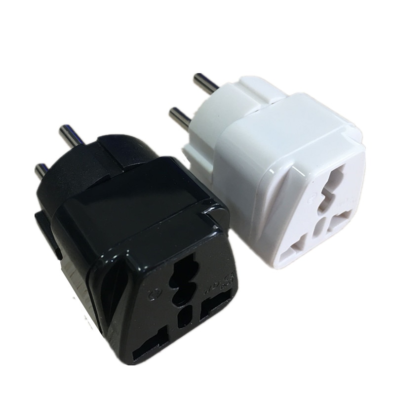 Universele Zwart Koper 10A 250V Eu Ons Uk Au Japan Zwitserse Duitsland Frankrijk Naar Israël Egypte Pakistan Adapter Plug type H