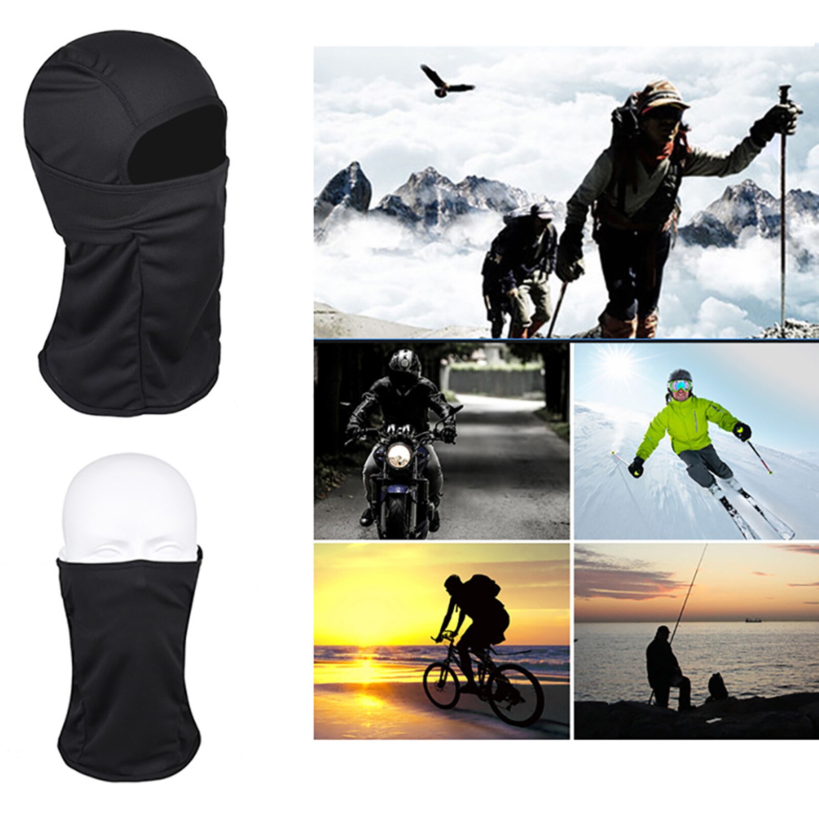 Unisex Winter Bivakmuts Gezicht Cover Hoed Voor Skiën Snowboarden Motorrijden Warm Gezichtsmasker Ski Apparatuur
