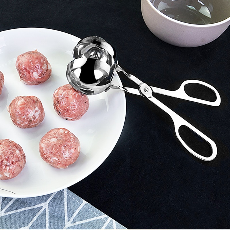 1Pc Stainless Steel Meatball Maker Meat Clip DIY Cooking Meat Tool Beef Chicken Fish Meat Ball Maker Kitchen Gadget