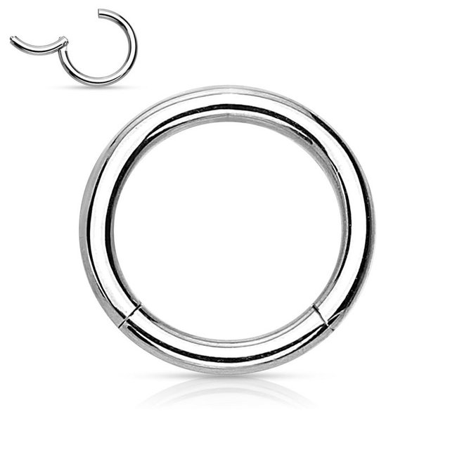 1 pièces cristal Septum cerceau Clickers nez anneau Cartilage Piercing Helix cerceau boucle d'oreille Tragus bijoux Daith cerceaux Rook boucle d'oreille Lobe: WHITE / Couleur jaune clair