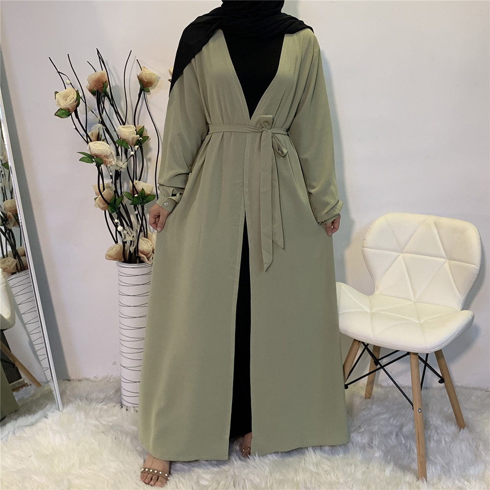 Eid Mubarak Abaya Kimono Cardigan Kaftan Dubai Kal Grandado