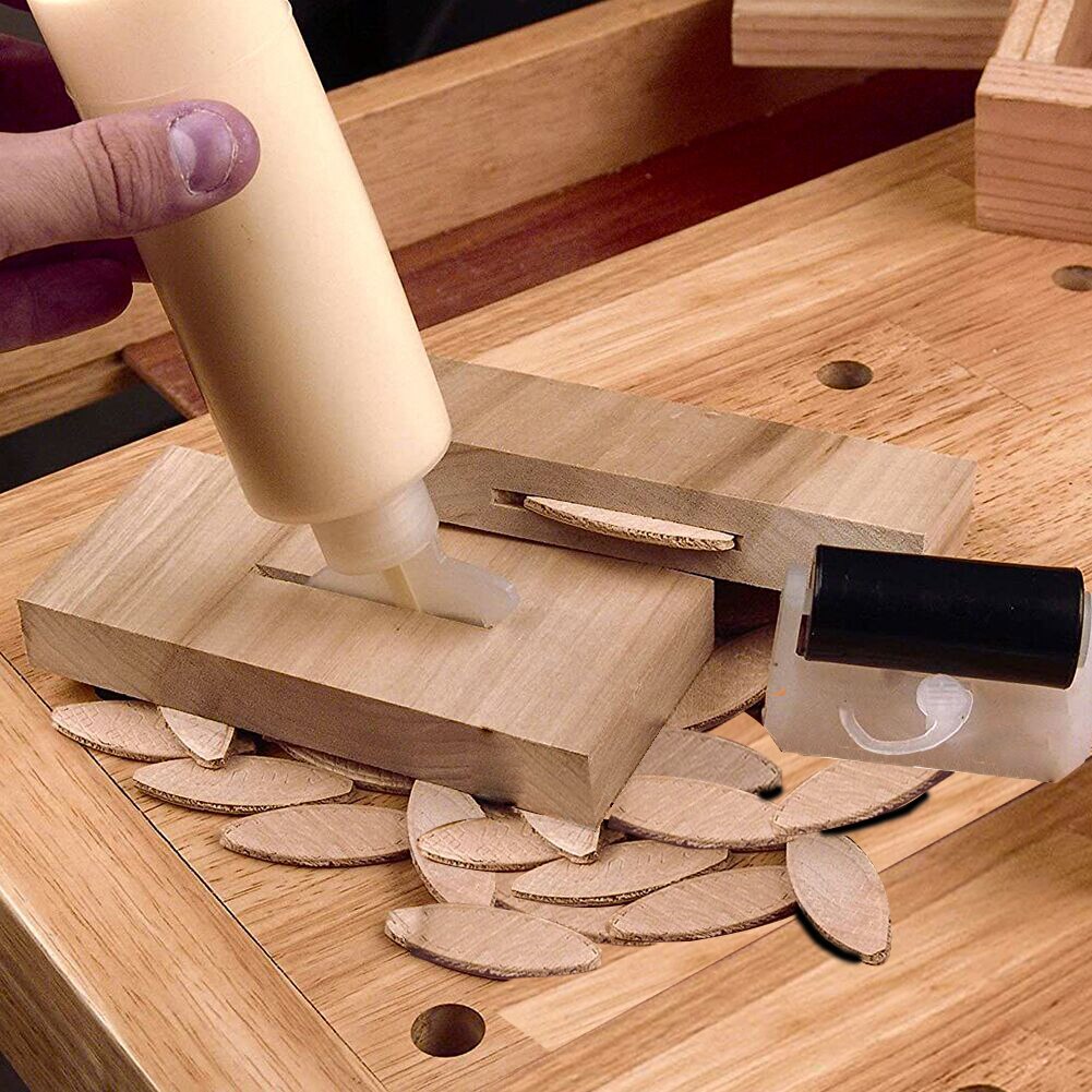 Galletas de madera surtidas de tres tipos para máquina de espiga, accesorio para carpintería, Jointer, n. ° 0/100, 10/20 unids/bolsa