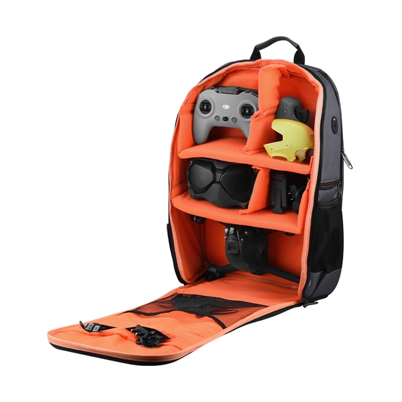 Plecak wodoodporna torba dla DJI FPV Combo akcesoria zdalny uchwyt kontrolkowy przenośny pojemnik dla DJI FPV Combo warkot nylon: Pomarańczowy