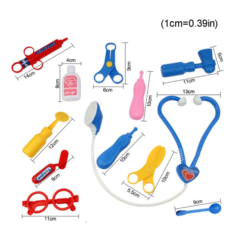 Set Dottore Bambini - 11/21 Pz - Giocattolo Gioco di Ruolo - Resina ABS - Unisex Bambini 2-4 Anni