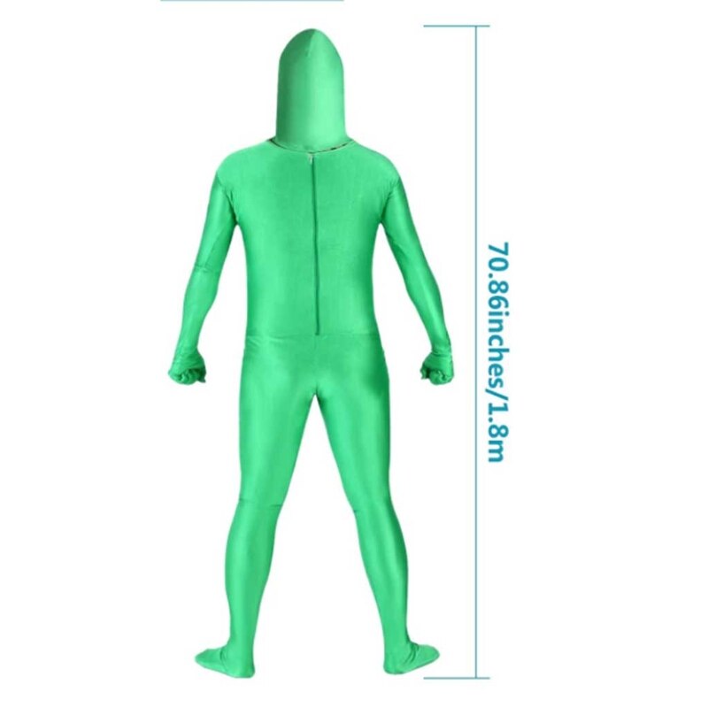 Photo Video Unisex Green Body Suit Polyester Stretchy Chromakey Costume Men&#39;s Women&#39;s Disappearing Man Body Suit