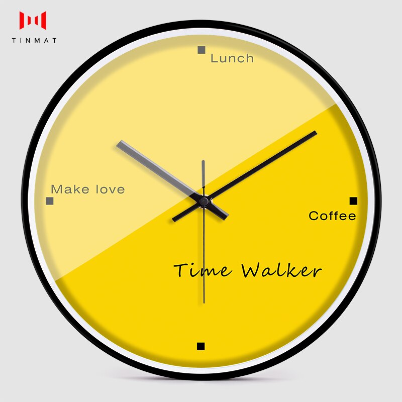 Nordic Digital Wall Clocks Living Room Silent Quartz Clocks Bedrooms Yellow Wall Clocks Relojes De Pared Home Decor Bb50wc
