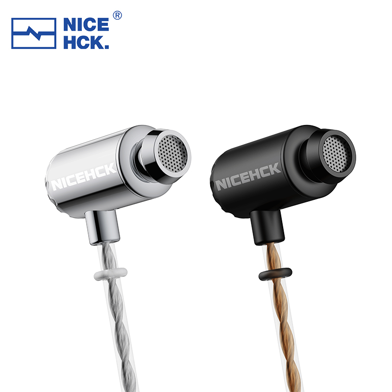 NICEHCK X39 IEM Aluminium Shell HIFI Microfoon Oordopjes 6mm Titanium Plated Dynamische Headset Bass Vocal DJ In-ear Oortelefoon