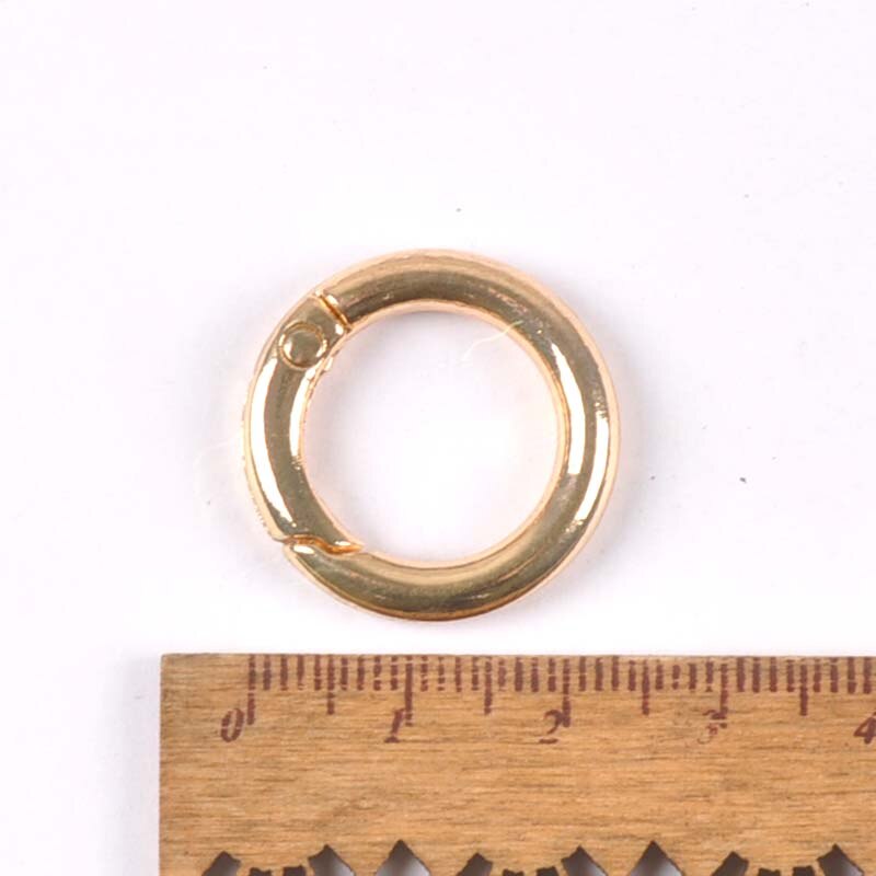4 stuks zilver zwart goud cirkel ring verbinding tas haak diy accessoires ronde karabijnhaak schoenen riem veer sleutelhanger gespen  c2152