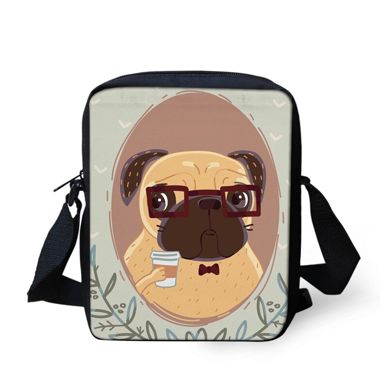 FORUDESIGNS Boston Terrier Girls Small Messenger Bag Boys Daily Shoulder Bag Pomeranian Printed Women Lightweight Crossbody Bag: Z2513E