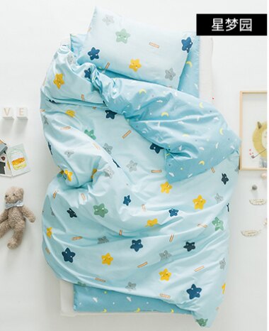 3 Stuks Baby Beddengoed Set Leuke Dier Katoen Wieg Beddengoed Kit Cartoon Omvat Kussensloop Laken Dekbedovertrek Zonder filler: 21