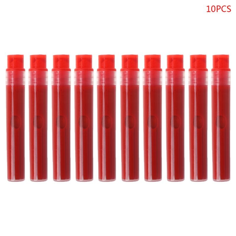 10pcs Replacement Refills for Whiteboard Marker Pen White Board Dry-Erase Pens School Supplies Stationery X3UE