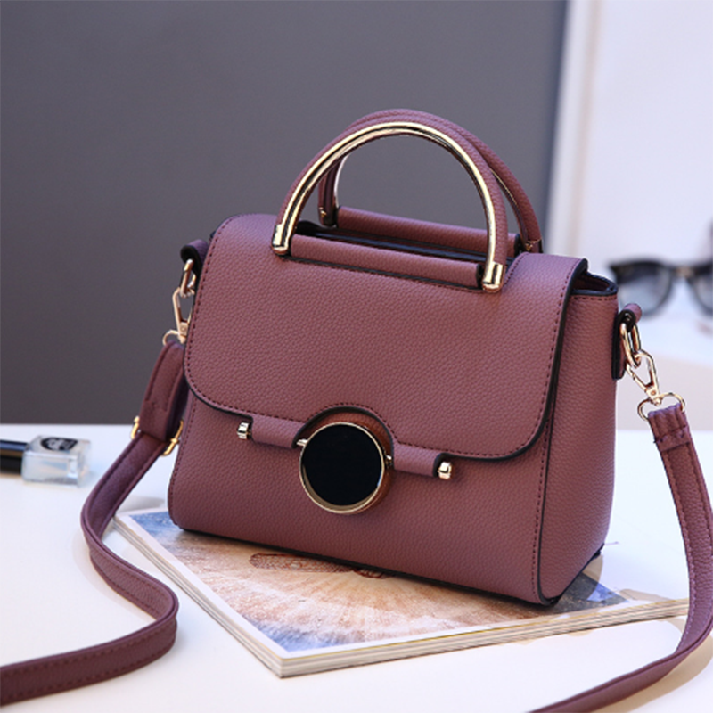 Charme chique schoudertas veelzijdige messenger bag buitengewone edele handtas: Paars 