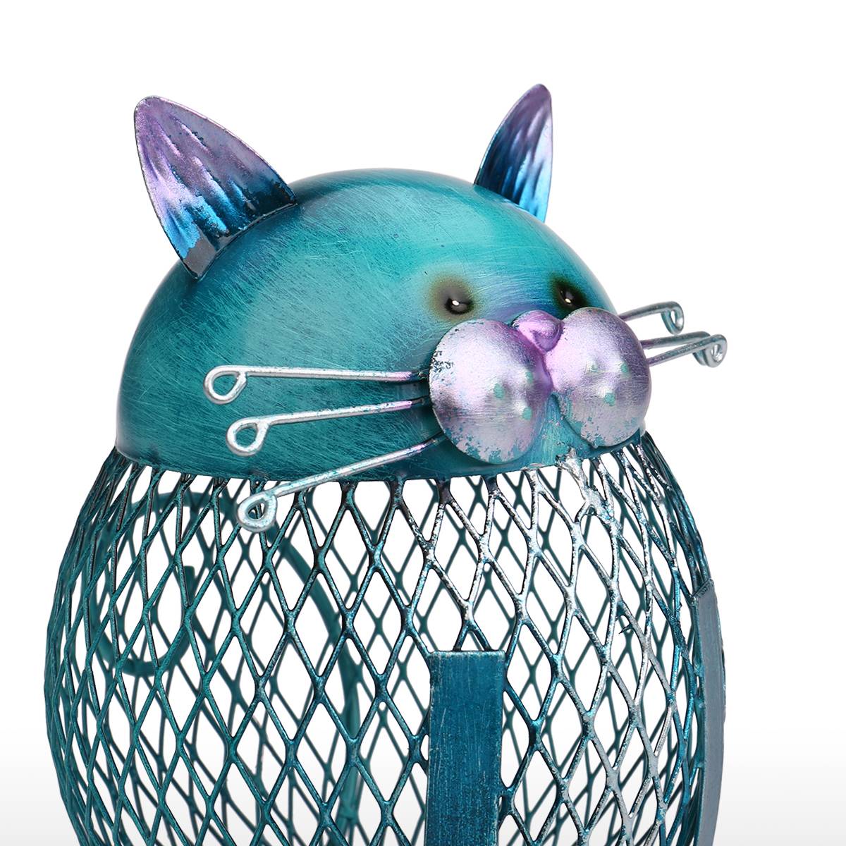 Tooarts kat møntboks kat sparegris dyr ornament ornament jern kunst ornament boligindretning til børn