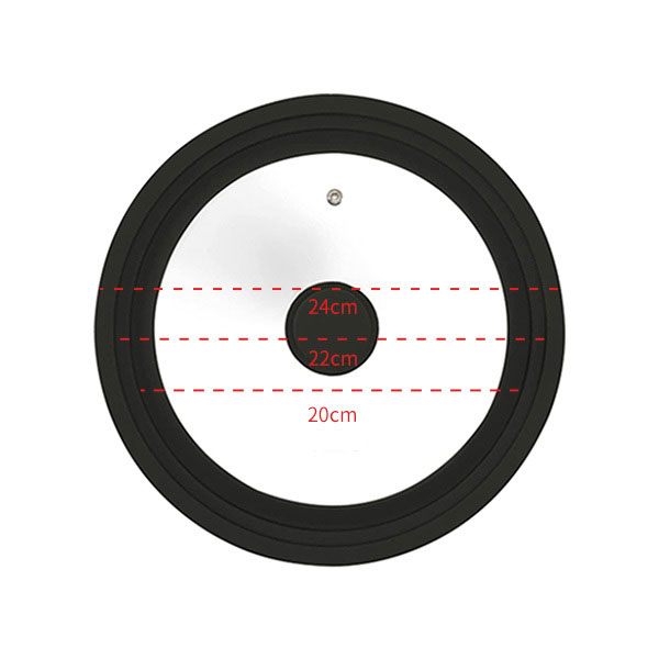 Multi Size Universal Lid for Pots Pans Cookware Tempered Glass Lid for Skillets with Silicone Rim Replacement Lid for Frying Pan: light green