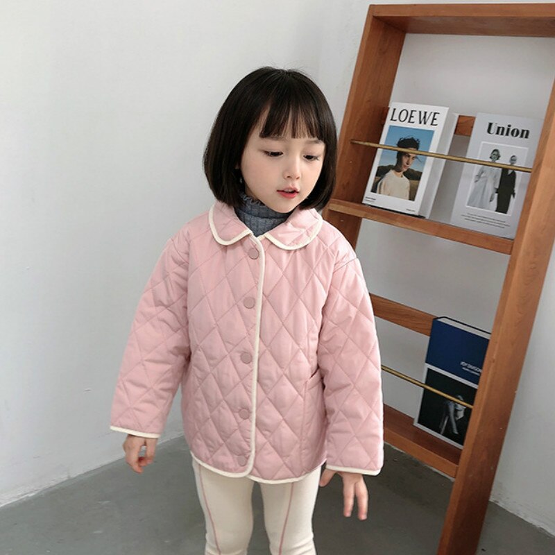 Autumn Girls Long Sleeve Coat Kids Cotton-patted Coat Girls Jackets Kids Coats for Girls