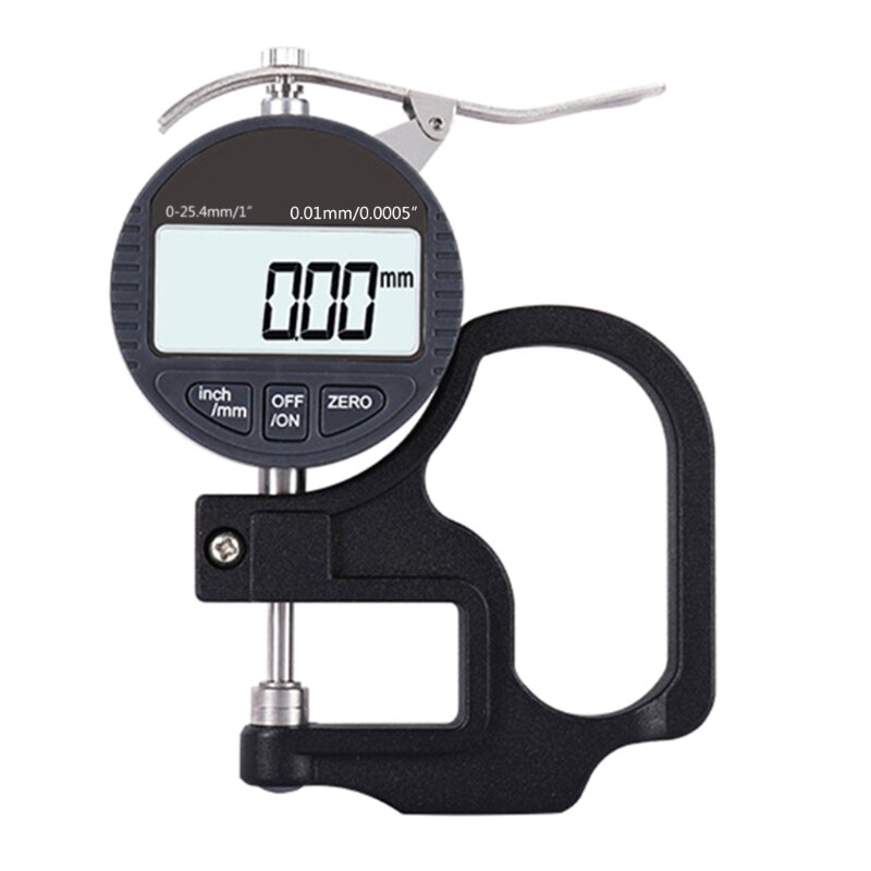 Electronic Micrometer Digital Dial Thickness Gauge with LCD Display Inch/Metric Calipers 0-1&quot; / 0-25mm Gauge 0.00004&quot;