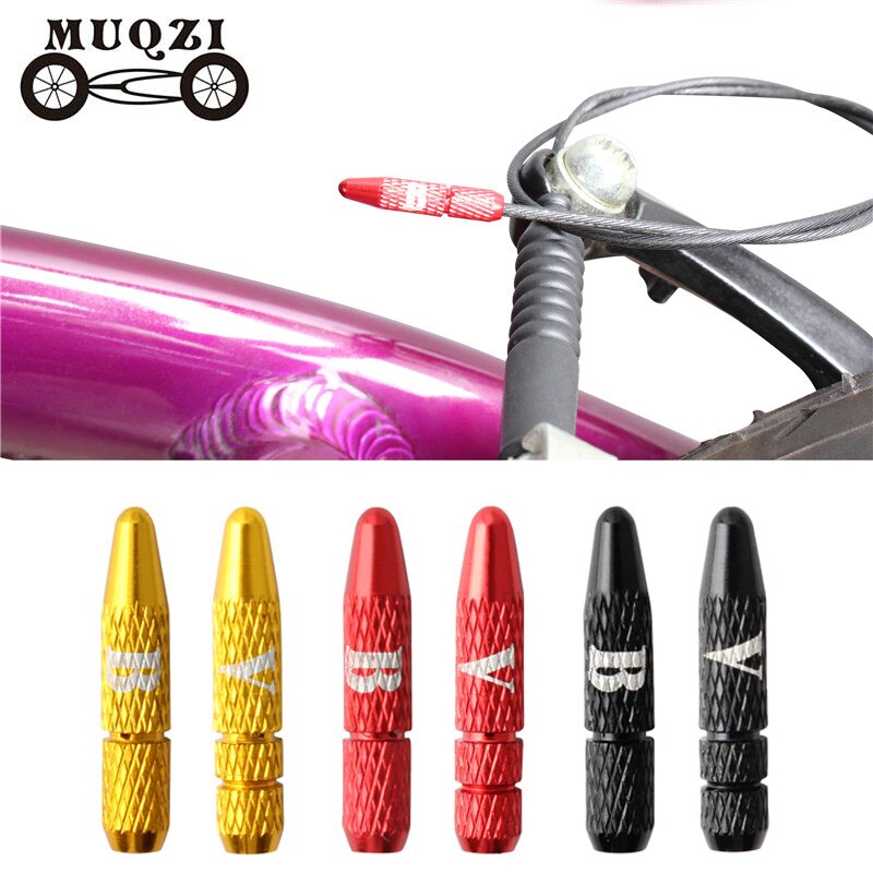 Muqzi Bike Cable End Cap Shift Brake Inner Cable Tips Shifter Draad Tips Crimps Cap Voor Mtb Road Fiets Aluminium lichtmetalen Onderdelen