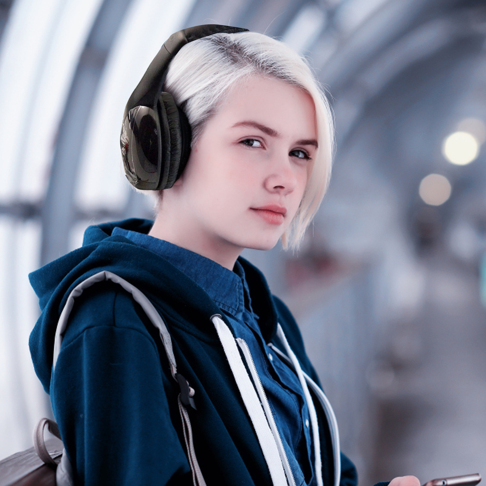 Wireless Tv Headphones For Tv Watching With Transmitter Over-Ear Cordless Headset With 3.5mm Jack For Tv Watching