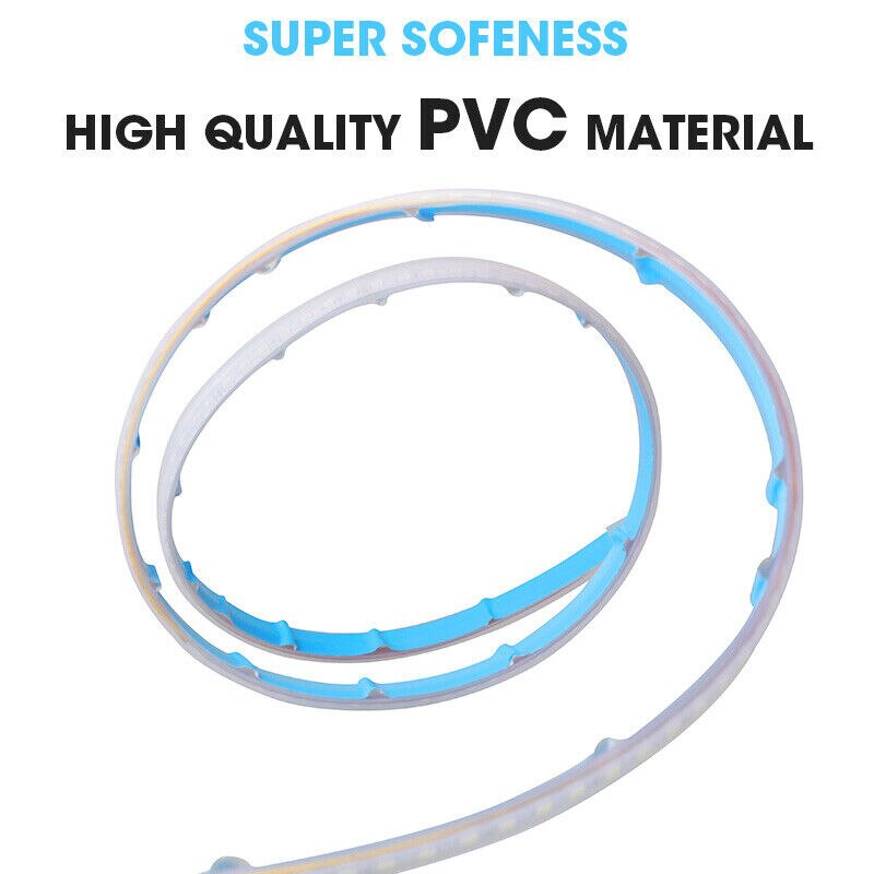 Lamp Car Light 2835 SMD DC 12V PVC Automatic 1Pair 120CM Anti-collision