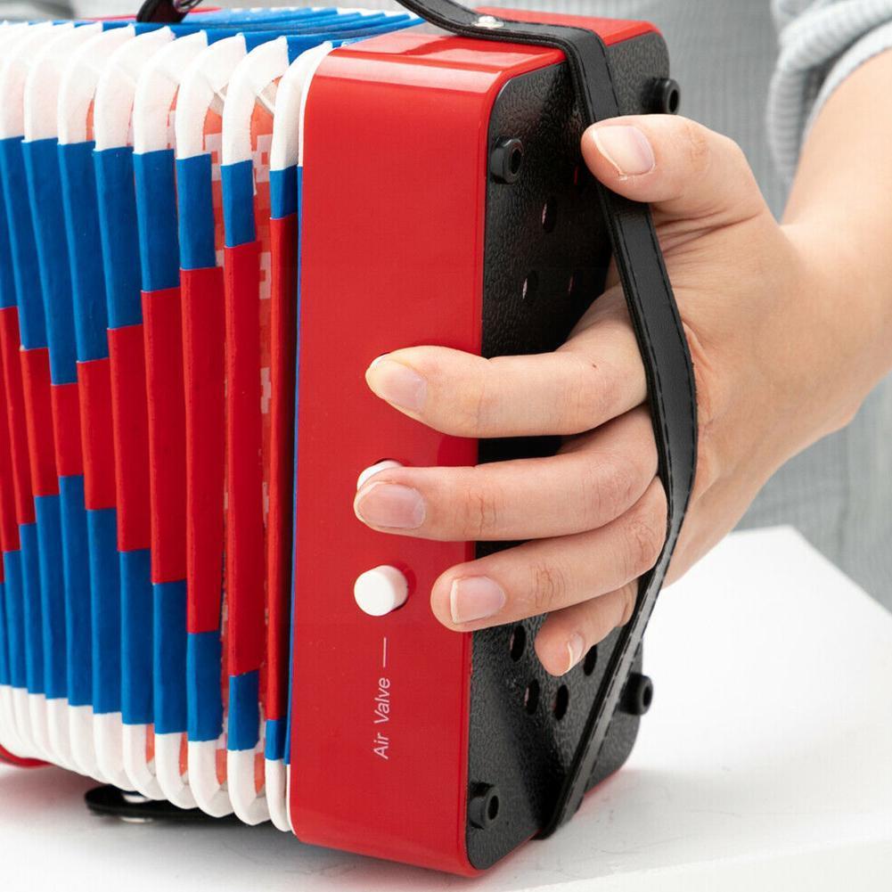 7- 2 Bass Accordion Mini Small Accordion Educational Musical Instrument Rhythm Band Accordion For Kids Children Beginner T5u8