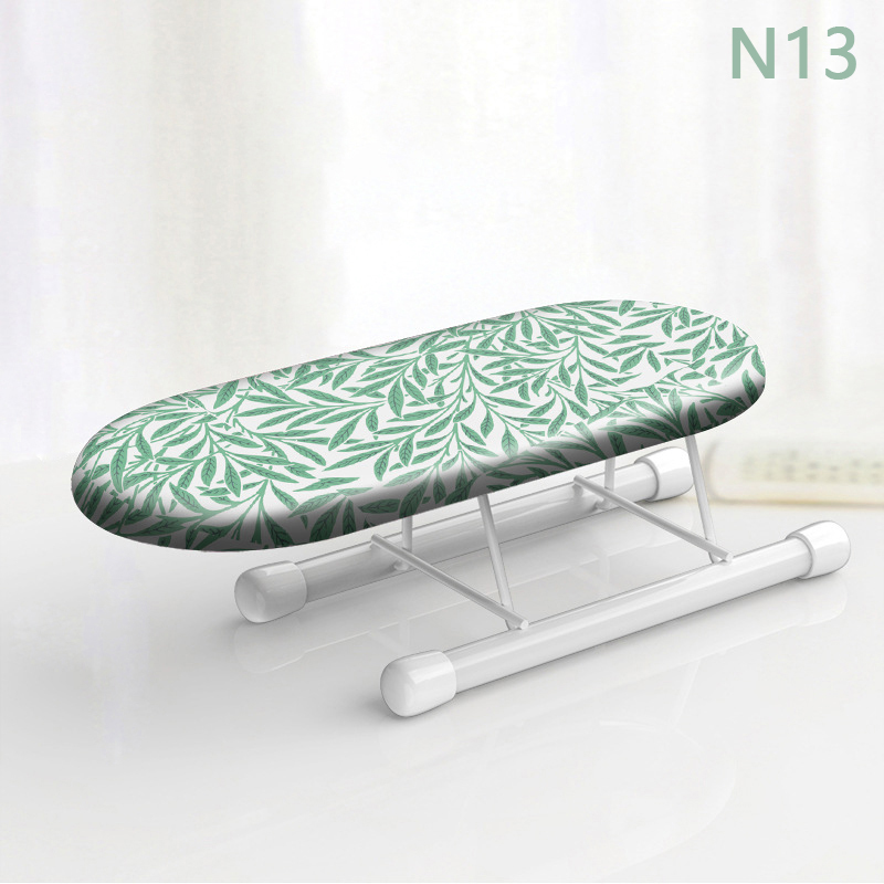 Folding Mini Ironing Board with Folding Legs Portable Household Clothes Ironing Rack Home Supplies Heat Resistant Ironing Cover: VIOLET/紫罗兰